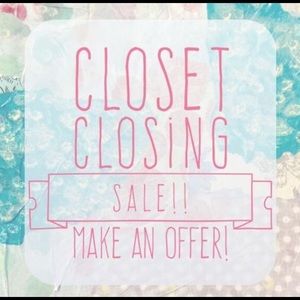 CLOSET CLOSING SOON! See below for details!!